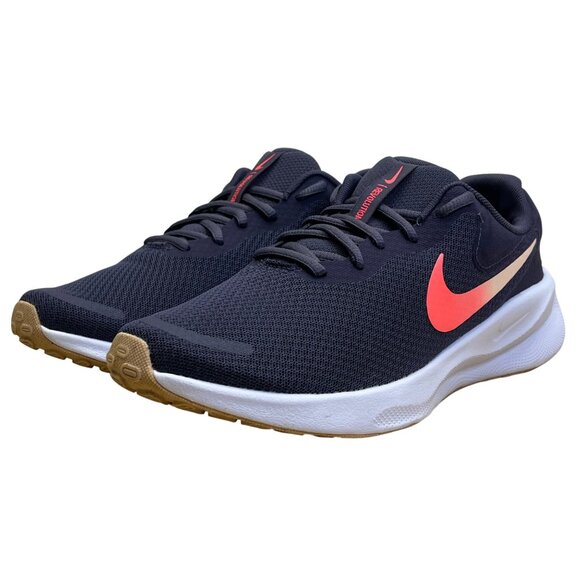 Nike Women’s Purple Mesh & Coral Logo Revolution 7 Running Shoes Size 9.5 - Picture 3 of 8